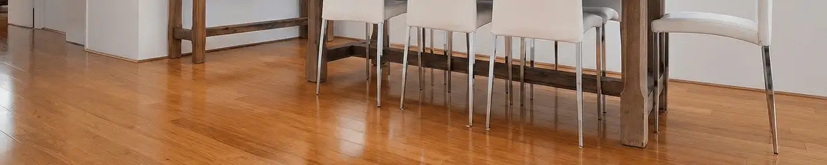 Professionally installed and refinished bamboo flooring in a residential home, showcasing smooth finish and natural wood tones in Memphis, TN