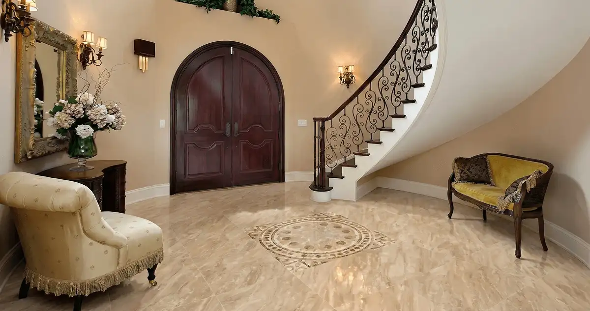 Entrance hall with professionally installed ceramic tile flooring in Memphis TN
