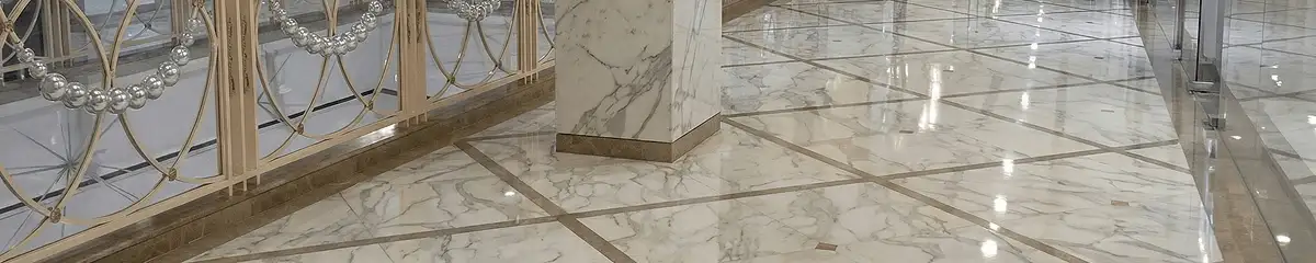 Beautiful marble floor professionally installed in Memphis, TN